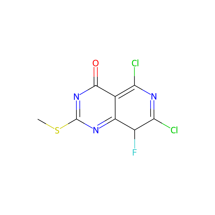 5,7-dichloro-8-fluoro-2-methylsulfanyl-1H-pyrido[4,3-d]pyrimidin-4-one