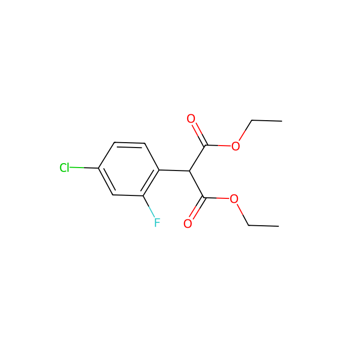 diethyl 2-(4-chloro-2-fluoro-phenyl)propanedioate