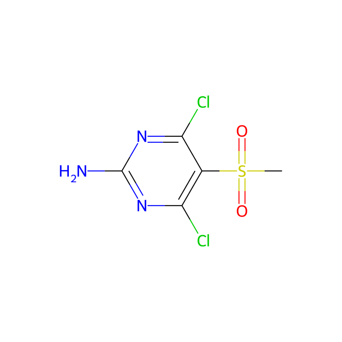 4,6-dichloro-5-methylsulfonyl-pyrimidin-2-amine