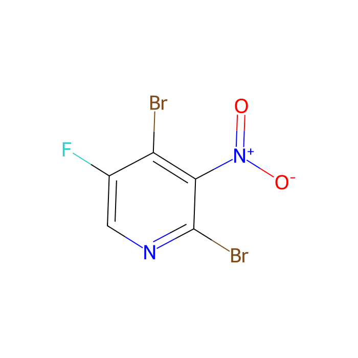 2,4-dibromo-5-fluoro-3-nitro-pyridine