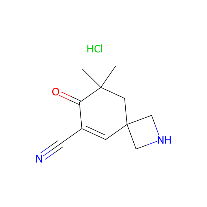 8,8-dimethyl-7-oxo-2-azaspiro[3.5]non-5-ene-6-carbonitrile;hydrochloride