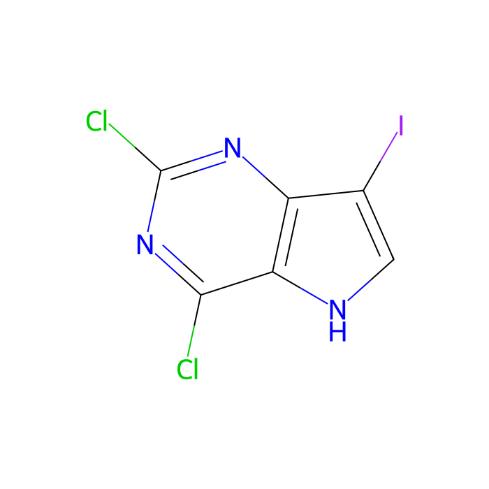 2, 4-二氯-7-碘-5H-吡咯并[3, 2-d]嘧啶