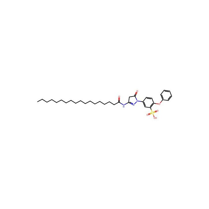 5-(4,5-Dihydro-5-oxo-3-((1-oxooctadecyl)amino)-1H-pyrazol-1-yl)-2-phenoxybenzenesulphonic acid