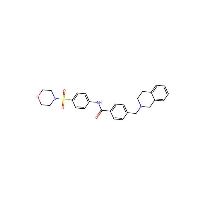 4-(3,4-dihydro-1H-isoquinolin-2-ylmethyl)-N-[4-(4-morpholinylsulfonyl)phenyl]benzamide