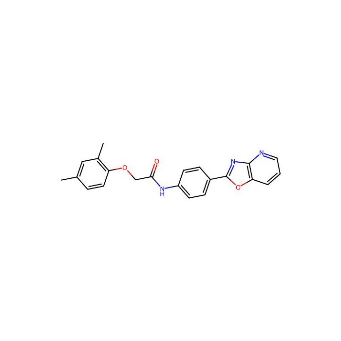 2-(2,4-dimethylphenoxy)-N-(4-[1,3]oxazolo[4,5-b]pyridin-2-ylphenyl)acetamide
