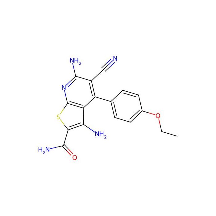3,6-Diamino-5-cyano-4-(4-ethoxyphenyl)thieno[2,3-b]pyridine-2-carboxamide