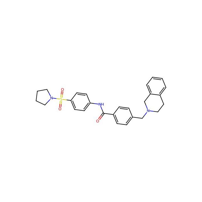 4-(3,4-dihydro-1H-isoquinolin-2-ylmethyl)-N-[4-(1-pyrrolidinylsulfonyl)phenyl]benzamide