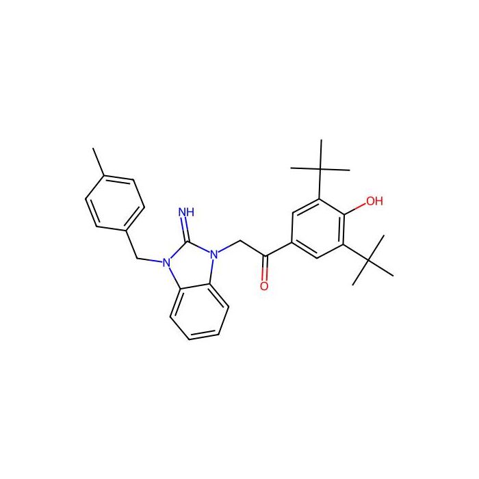 1-(3,5-Di-tert-butyl-4-hydroxyphenyl)-2-(2-imino-3-(4-methylbenzyl)-2,3-dihydro-1H-benzo[d]imidazol-1-yl)ethanone