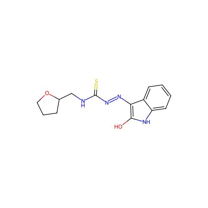 3-[(2-oxo-2,3-dihydro-1H-indol-3-ylidene)amino]-1-(oxolan-2-ylmethyl)thiourea