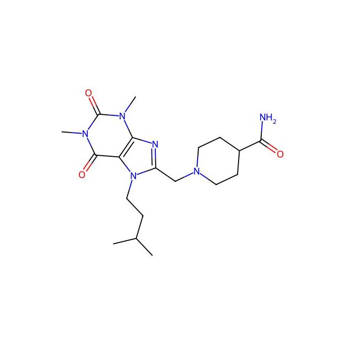 1-{[1,3-dimethyl-7-(3-methylbutyl)-2,6-dioxo-2,3,6,7-tetrahydro-1H-purin-8-yl]methyl}piperidine-4-carboxamide