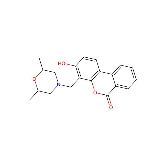 4-[(2,6-Dimethylmorpholin-4-yl)methyl]-3-hydroxybenzo[c]chromen-6-one