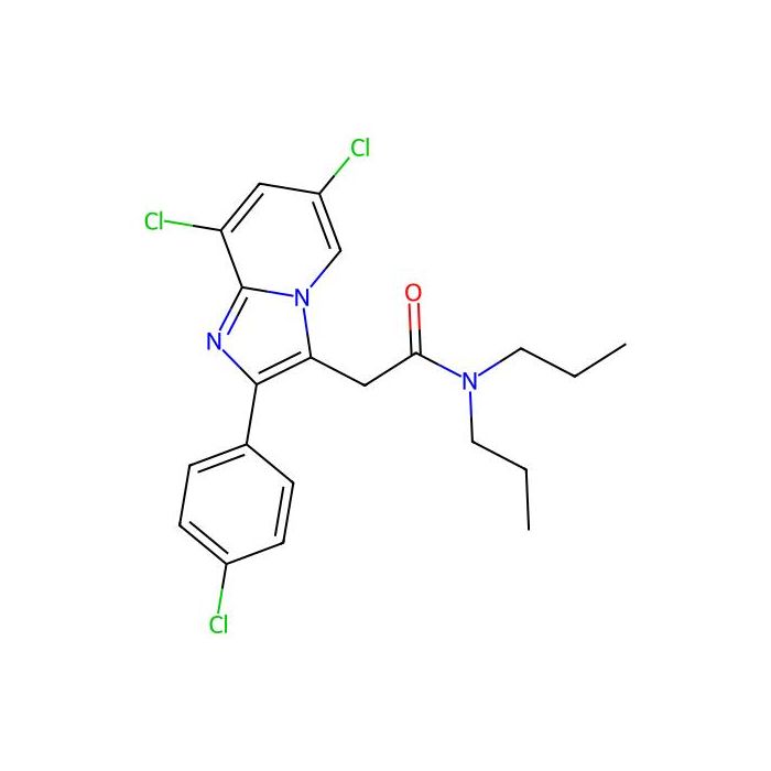 2-[6,8-dichloro-2-(4-chlorophenyl)imidazo[1,2-a]pyridin-3-yl]-N,N-dipropylacetamide