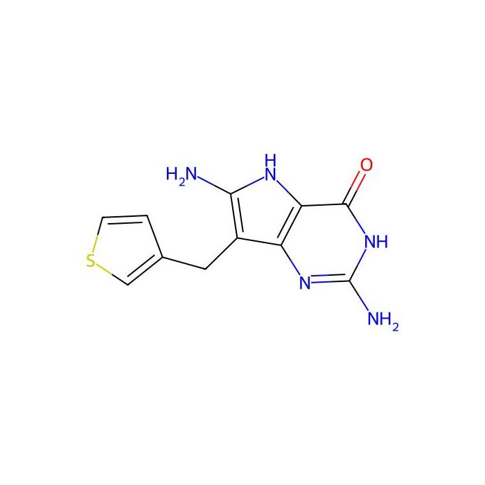 2,6-Diamino-3,5-dihydro-7-(3-thienylmethyl)-4H-pyrrolo(3,2-d)pyrimidin-4-one