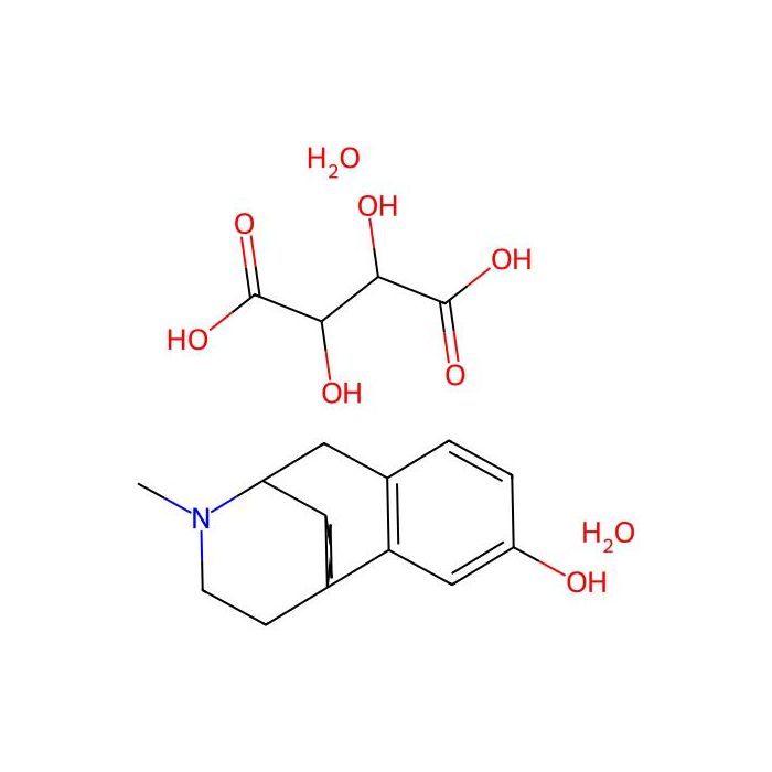 2,3-dihydroxybutanedioic acid;(1R,9R,10R)-17-methyl-17-azatetracyclo[7.5.3.01,10.02,7]heptadeca-2(7),3,5-trien-4-ol;dihydrate, 缪阿片受体激动剂