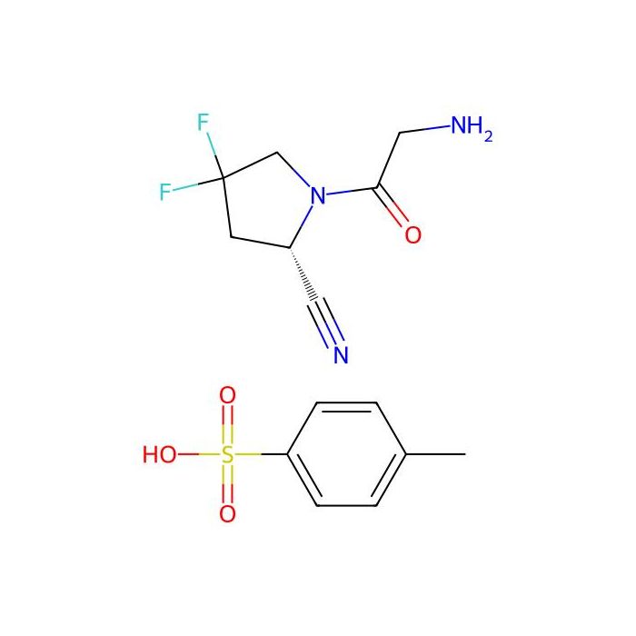 (2S)-1-(2-aminoacetyl)-4,4-difluoro-pyrrolidine-2-carbonitrile;4-methylbenzenesulfonic acid