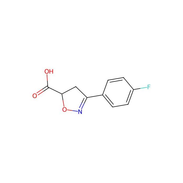 3-(4-氟苯基)-4，5-二氢-1，2-噁唑-5-羧酸