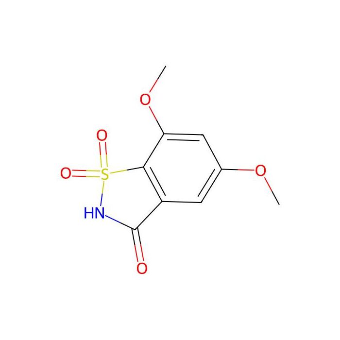 5，7-二甲氧基-1，2-苯并异噻唑-3(2H)-酮，1，1-二氧化物