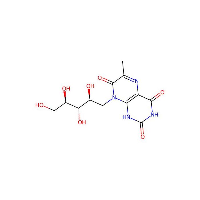 1-deoxy-1-(7-hydroxy-6-methyl-2,4-dioxo-3,4-dihydropteridin-8(2H)-yl)-D-ribitol