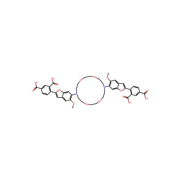4-[6-[16-[2-(2,4-Dicarboxyphenyl)-5-methoxy-1-benzofuran-6-yl]-1,4,10,13-tetraoxa-7,16-diazacyclooctadec-7-yl]-5-methoxy-1-benzofuran-2-yl]benzene-1,3-dicarboxylic acid