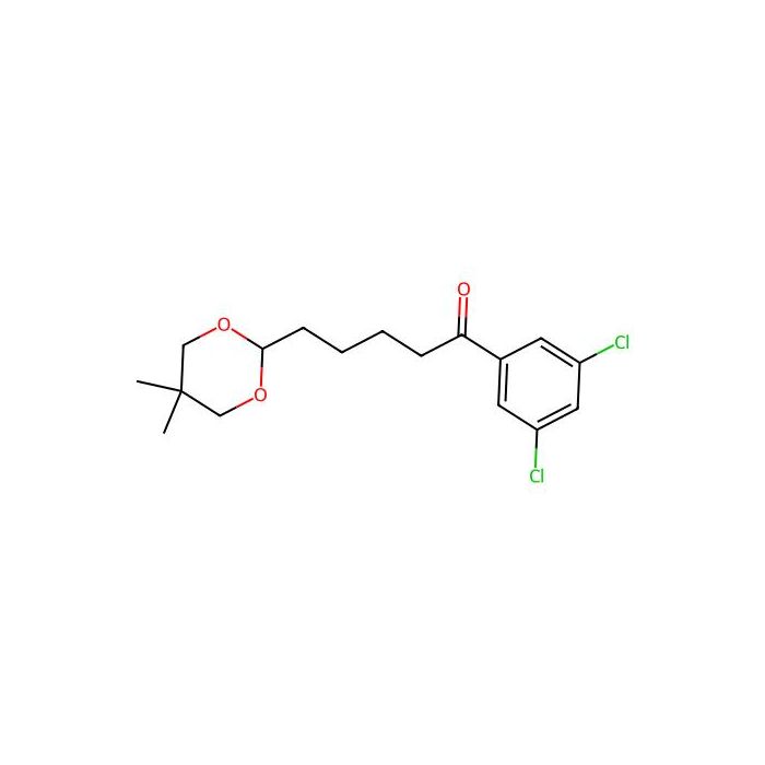 3',5'-Dichloro-5-(5,5-dimethyl-1,3-dioxan-2-YL)valerophenone
