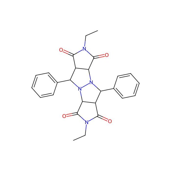 2,7-diethyl-5,10-diphenyltetrahydropyrrolo[3,4-c]pyrrolo[3',4':4,5]pyrazolo[1,2-a]pyrazole-1,3,6,8(2H,3aH,5H,7H)-tetrone