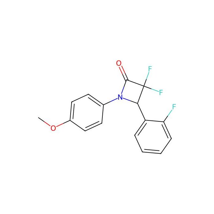 3,3-Difluoro-4-(2-fluorophenyl)-1-(4-methoxyphenyl)azetidin-2-one
