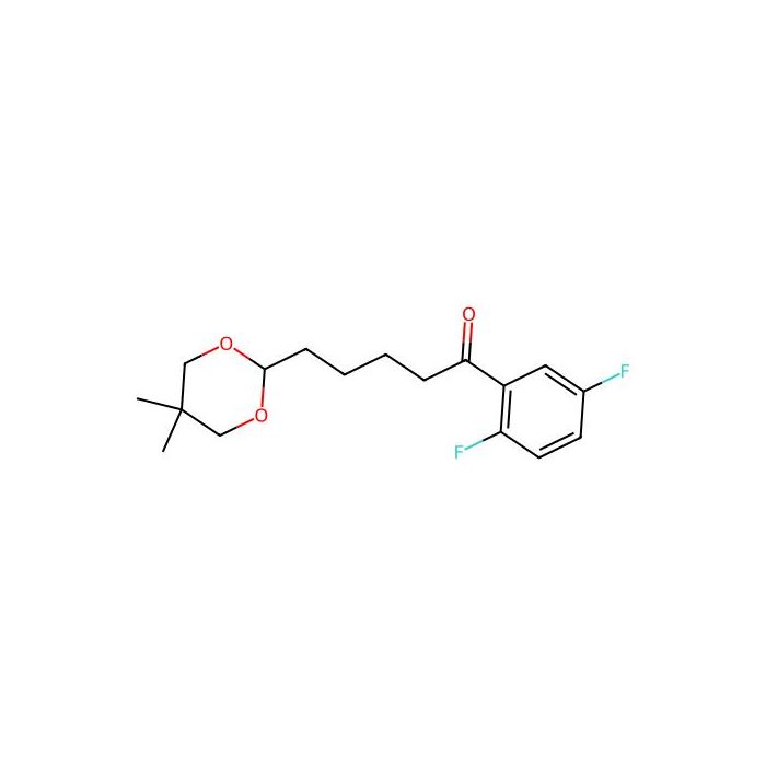 2',5'-Difluoro-5-(5,5-dimethyl-1,3-dioxan-2-YL)valerophenone