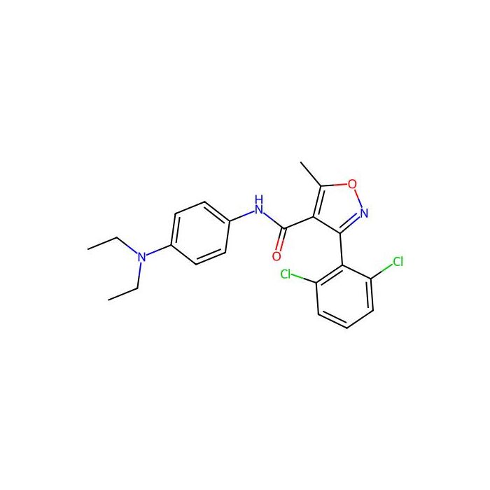 3-(2,6-dichlorophenyl)-N-[4-(diethylamino)phenyl]-5-methyl-1,2-oxazole-4-carboxamide