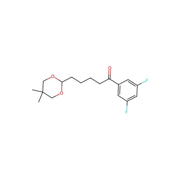 3',5'-Difluoro-5-(5,5-dimethyl-1,3-dioxan-2-YL)valerophenone