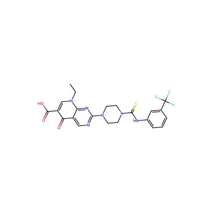 8-Ethyl-5-oxo-2-[4-[[3-(trifluoromethyl)phenyl]carbamothioyl]piperazin-1-yl]pyrido[2,3-d]pyrimidine-6-carboxylic acid
