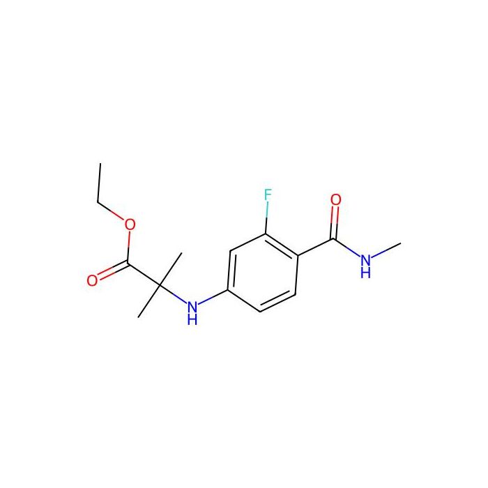 Ethyl 2-(3-fluoro-4-(methylcarbamoyl)phenylamino)-2-methylpropanoate