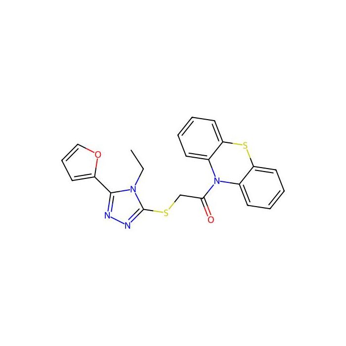 2-{[4-ethyl-5-(furan-2-yl)-4H-1,2,4-triazol-3-yl]sulfanyl}-1-(10H-phenothiazin-10-yl)ethan-1-one