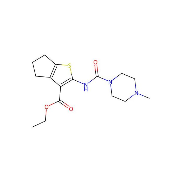 ethyl 2-[(4-methylpiperazine-1-carbonyl)amino]-5,6-dihydro-4H-cyclopenta[b]thiophene-3-carboxylate