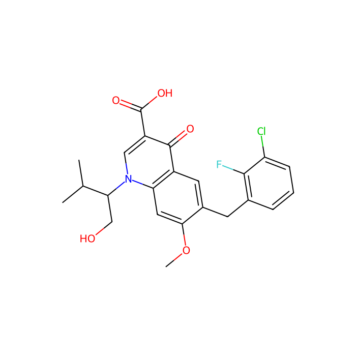 Elvitegravir(GS-9137,JTK-303),喹诺酮类HIV整合酶抑制剂, 人体免疫缺陷病毒 1 型整合酶抑制剂