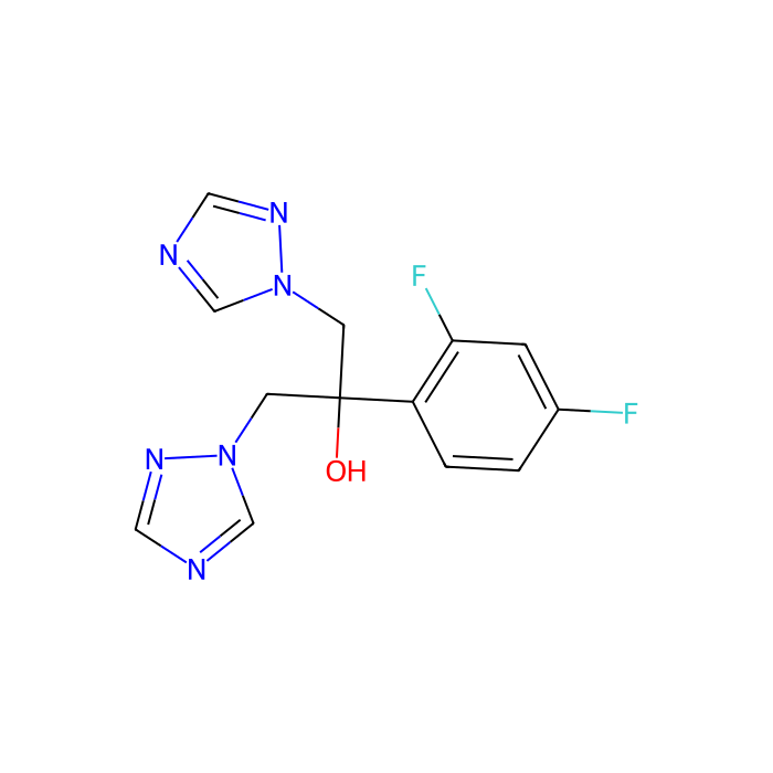 氟康唑(UK-49858), 细胞色素 P450 51 抑制剂