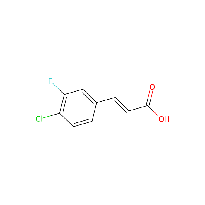 (2E)-3-(4-氯-3-氟苯基)丙-2-烯酸