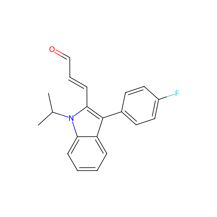 (E)-3-[3-(4-氟苯基)-1-异丙基吲哚-2-基]丙烯醛