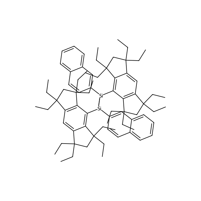 (E)-1,2-双(2-萘基)-1,2-双(1,1,3,3,5,5,7,7-八乙基-1,2,3,5,6,7-六氢二环戊二烯并苯-4-基)二硅烯