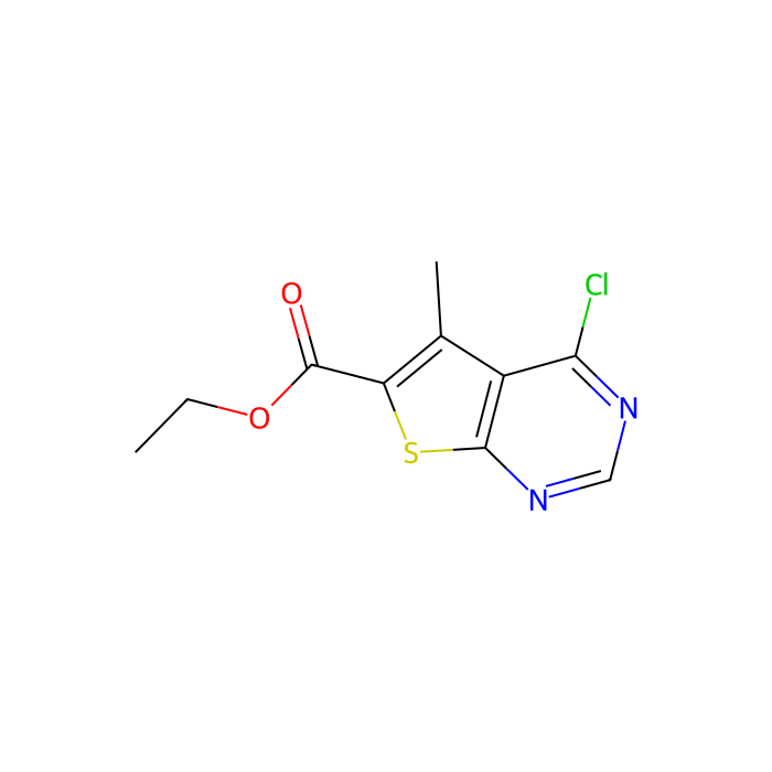 4-氯-5-甲基硫代乙基[2,3-d ] 嘧啶-6-羧酸乙酯