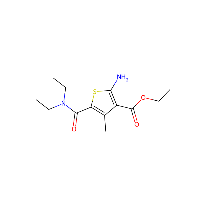 2-氨基-5-(二乙基氨基甲酰基)乙基-4-甲基噻吩-3-羧酸酯