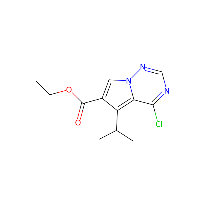 4-氯-5-(丙-2-基)吡咯并[2,1-f] [1,2,4]三嗪-6-羧酸乙酯