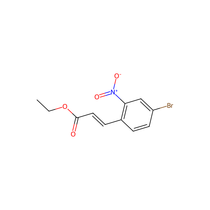 (2E)-3-(4-溴-2-硝基苯基)丙-2-烯酸酯