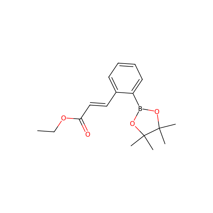 (E)-2-(2-乙氧基羰基乙烯基)苯基硼酸,频哪醇酯