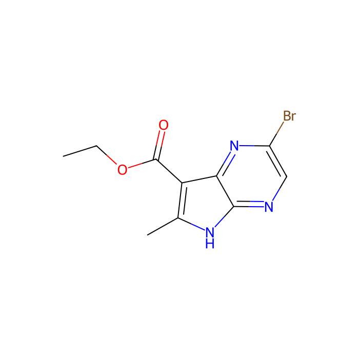 2-溴-6-甲基-5H-吡咯并[2,3-b]吡嗪-7-羧酸乙酯