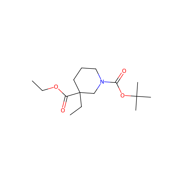 1-Boc-3-乙基哌啶-3-甲酸乙酯