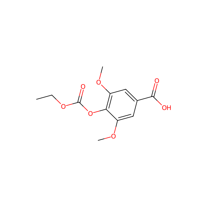 4-乙氧羰基氧基-3,5-二甲氧基苯甲酸