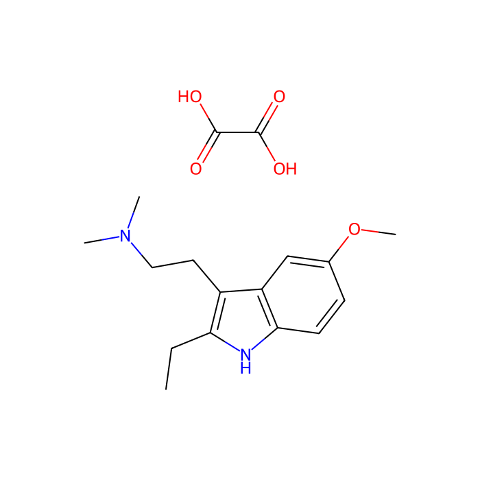 草酸EMDT, 5-HT 1A 受体激动剂；5-HT 1D 受体激动剂；5-HT 1e 受体激动剂；5-HT 5A 受体激动剂；5-HT 6 受体激动剂；5-HT 7 受体激动剂