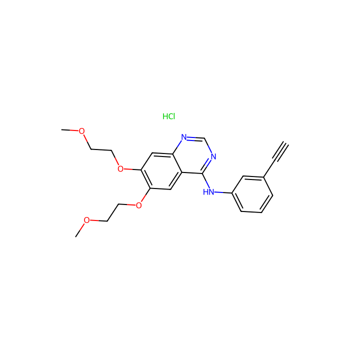 Erlotinib HCl (OSI-744), 表皮生长因子受体 erbB1 抑制剂