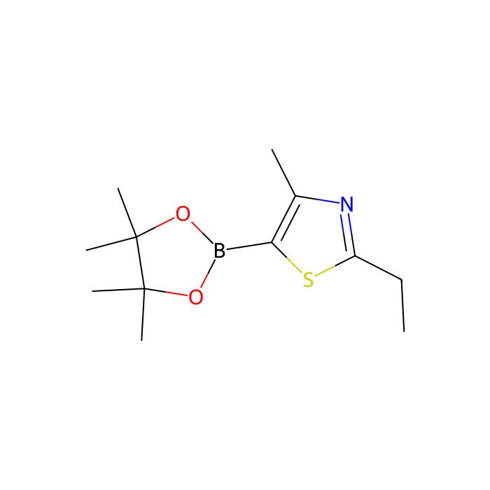 2-乙基-4-甲基-5-(4,4,5,5-四甲基-1,3,2-二氧硼杂环戊烷-2-基)噻唑