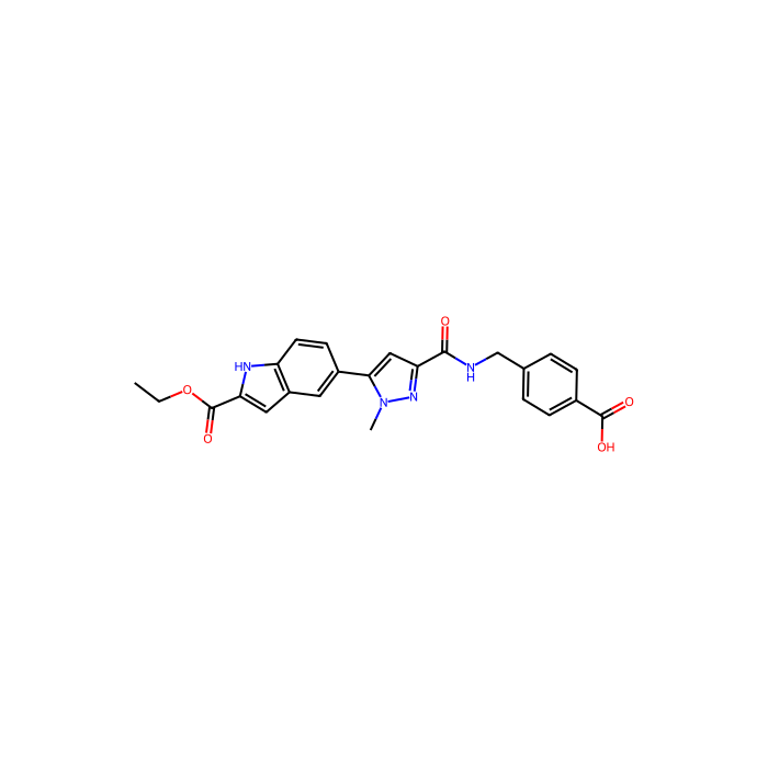4-[[[5-(2-ethoxycarbonyl-1H-indol-5-yl)-1-methylpyrazole-3-carbonyl]amino]methyl]benzoic acid, MMP13 抑制剂